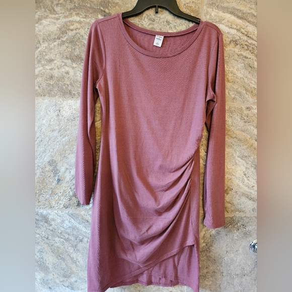 Melrose & Market Mauve Long Sleeve Short Length Casual Dress Large - Picture 1 of 5
